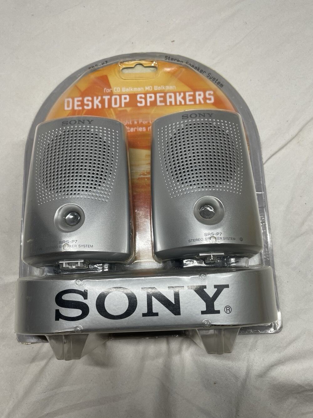 Sony SRS-P7 Desktop Speakers for CD Walkman MD Walkman New in Box
